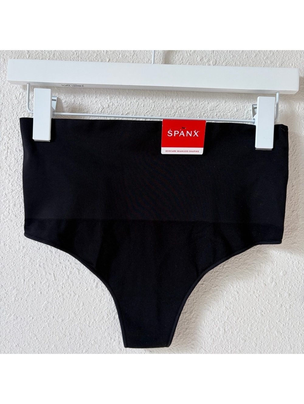 Spanx EcoCare Shaping Thong Underwear 40048R Very Black Size 2X NEW